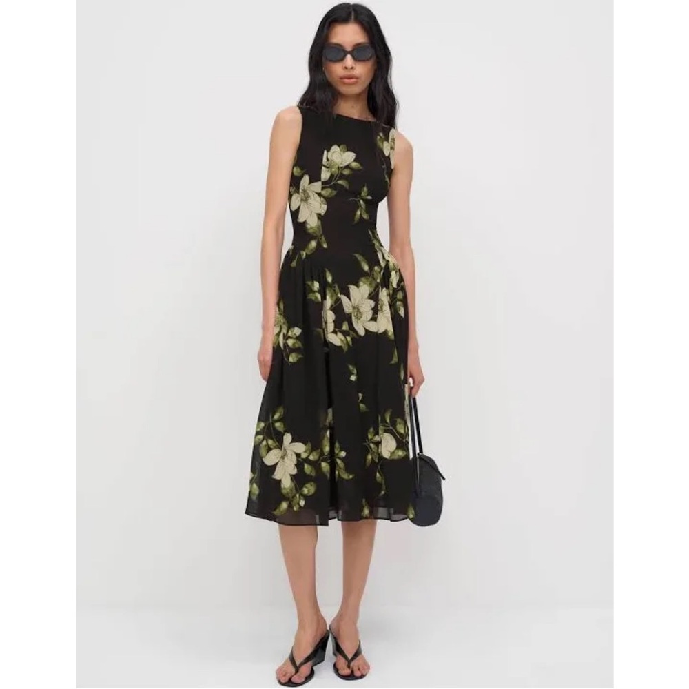 NWT Reformation Anelis Midi Dress in Mood for Love Size 4